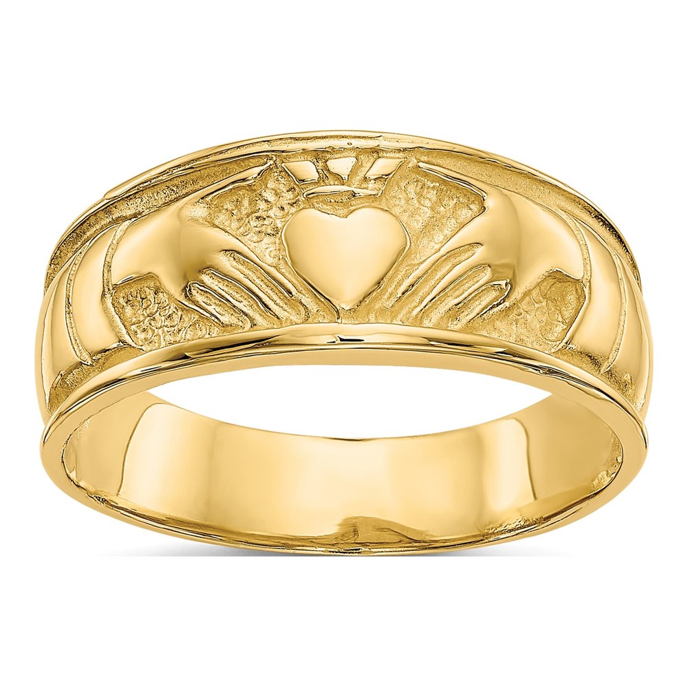 10K Yellow Gold Claddagh Ring