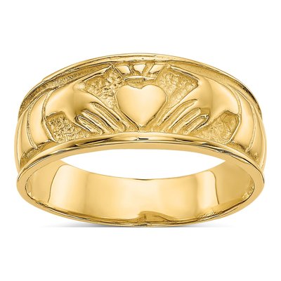 10K Yellow Gold Claddagh Ring
