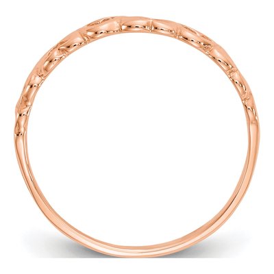 10K Rose Gold Hearts Ring – view 2