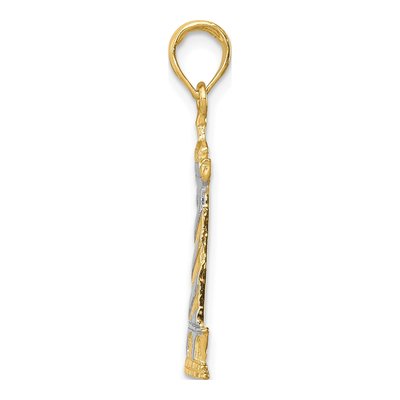 10K Yellow Gold Cape Hatteras Lighthouse Pendant – view 3