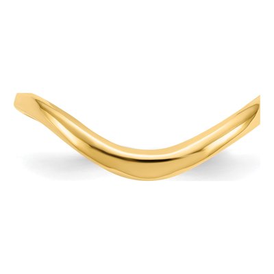 10K Yellow Gold Wave Thumb Ring – view 5