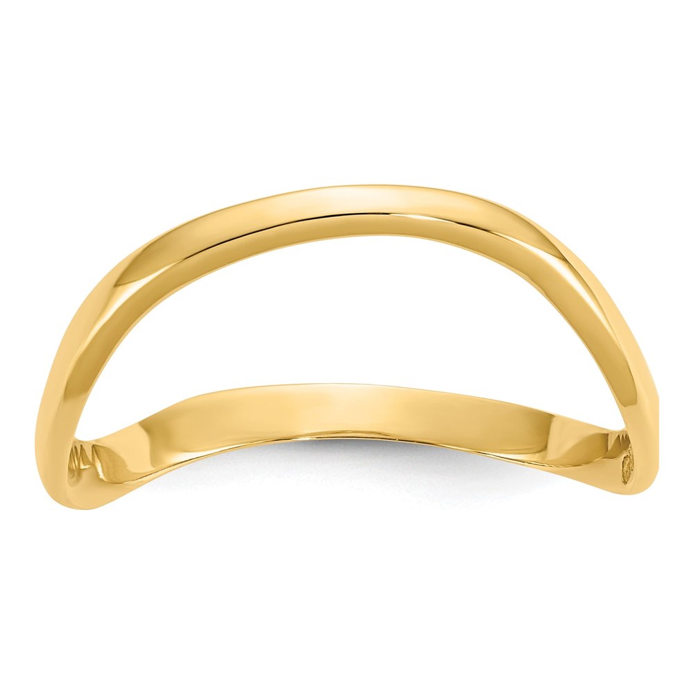 10K Yellow Gold Wave Thumb Ring