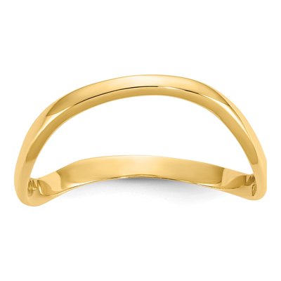 10K Yellow Gold Wave Thumb Ring