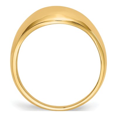 10K Yellow Gold Domed Cigar Band – view 2
