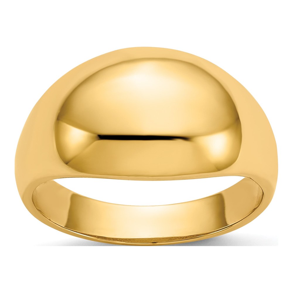 10K Yellow Gold Domed Cigar Band