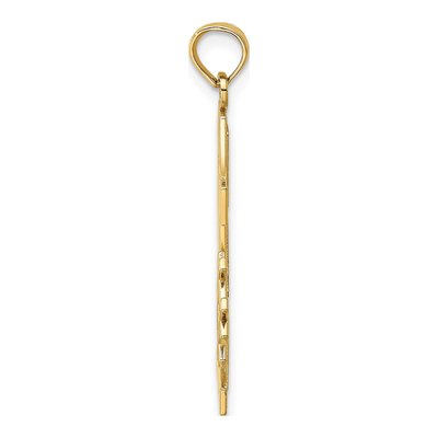 10K Yellow Gold DAD Number 1 Pendant – view 3