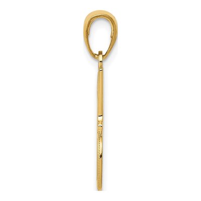 10K Yellow Gold DAD Number 1 Pendant – view 3