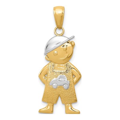 10K Yellow Gold Boy Pendant