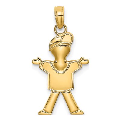 10K Yellow Gold Boy Charm