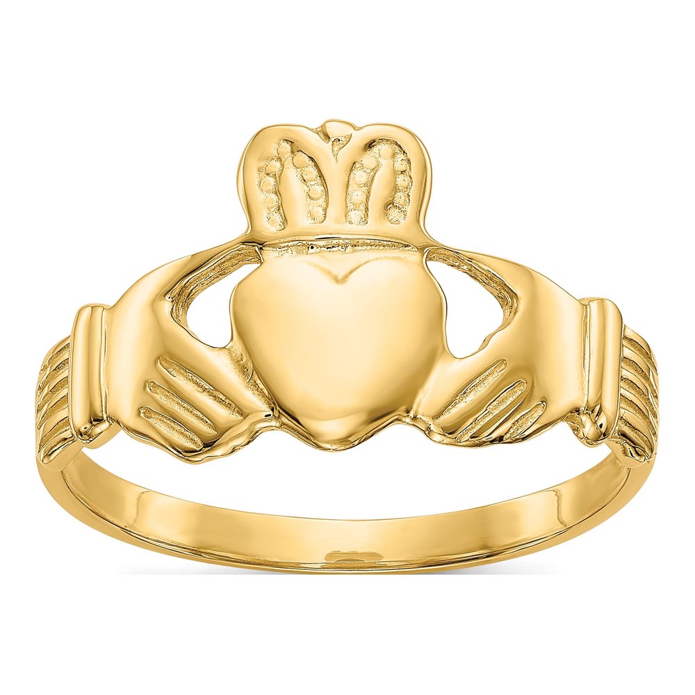 Men's 10K Yellow Gold Claddagh Ring