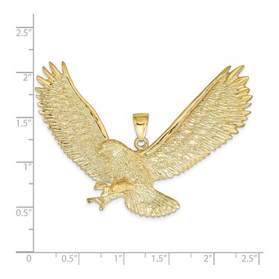 10K Yellow Gold X-Large Eagle Pendant – view 4