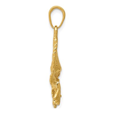 10K Yellow Gold Eagle Pendant – view 3