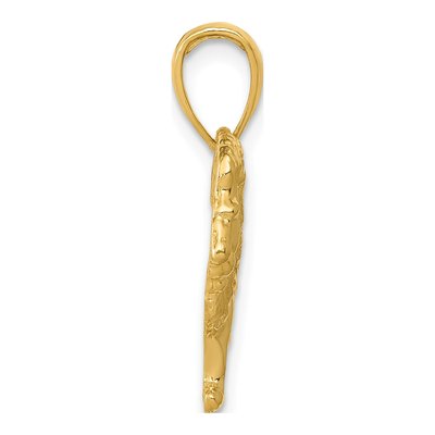 10K Yellow Gold Lion Pendant – view 3