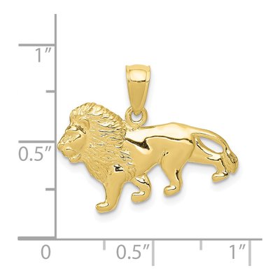 10K Yellow Gold Lion Pendant – view 5