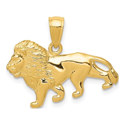 10K Yellow Gold Lion Pendant