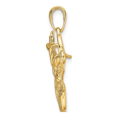 10K Yellow Gold Deer Head Charm – view 3