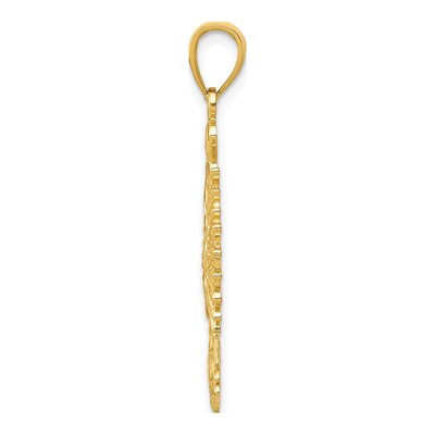 10K Yellow Gold Phoenix Pendant – view 3