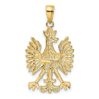 10K Yellow Gold Phoenix Pendant – view 4