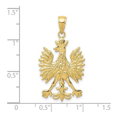 10K Yellow Gold Phoenix Pendant – view 5