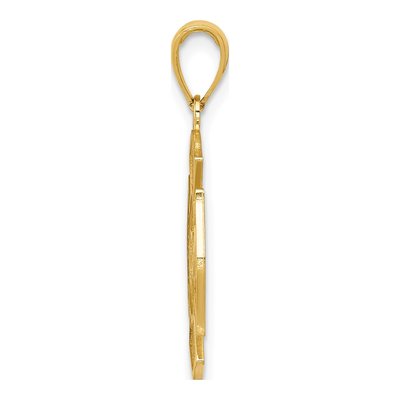 10K Yellow Gold Fire Dept Maltese Cross Pendant – view 3