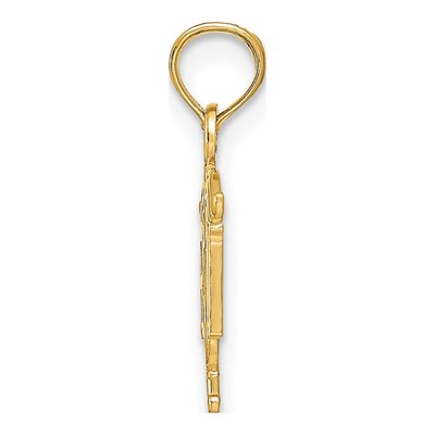10K Yellow Gold Registered Nurse RN Pendant – view 3