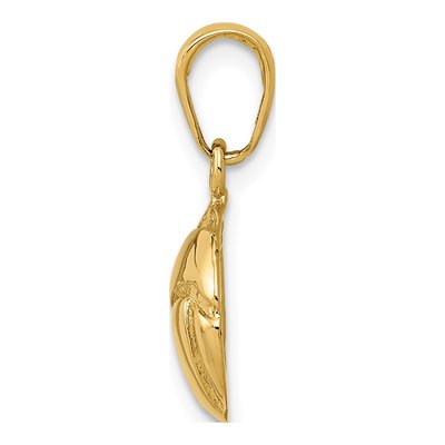 10K Yellow Gold Volleyball Pendant – view 3
