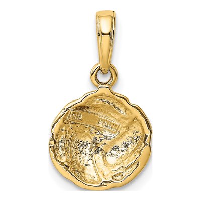 10K Yellow Gold Volleyball Pendant – view 4