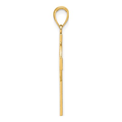10K Yellow Gold Celtic Cross Eternity Pendant – view 3