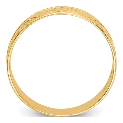 10K Yellow Gold 5mm Claddagh Band – view 2