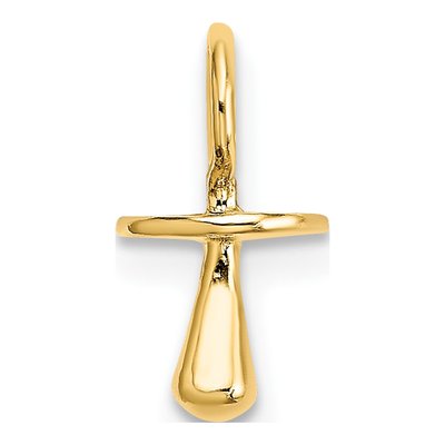 10K Yellow Gold 3D Pacifier Pendant – view 5