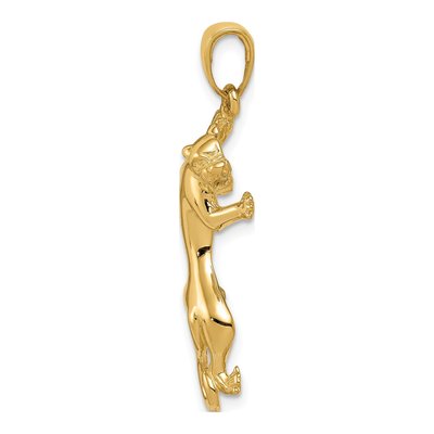 10K Yellow Gold Panther Pendant – view 3