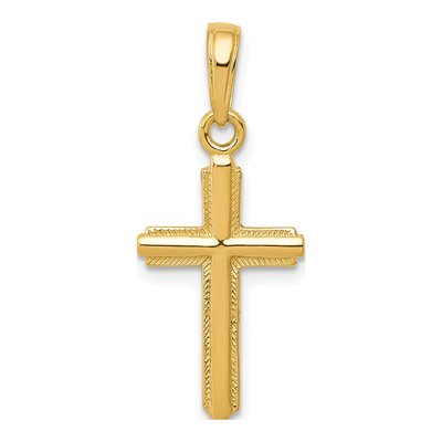 10K Yellow Gold Cross Pendant