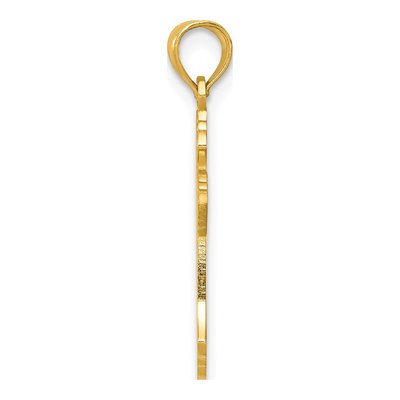 10K Yellow Gold Cross Pendant – view 3