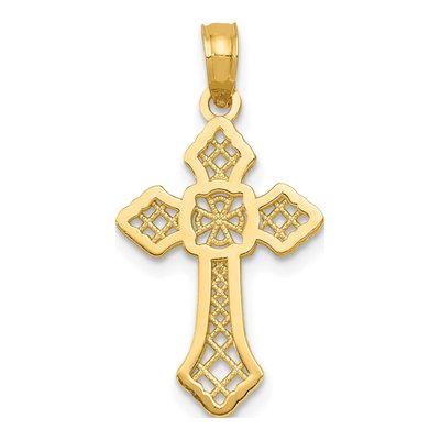 10K Yellow Gold Cross Pendant