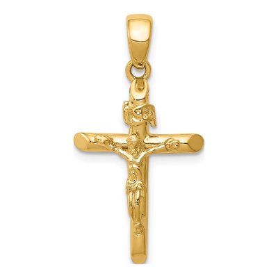 10K Yellow Gold Crucifix Pendant