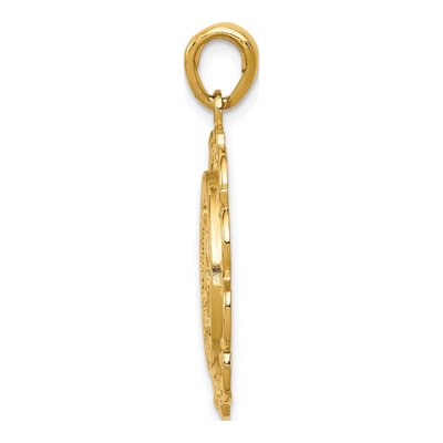 10K Yellow Gold Miraculous Medal Pendant – view 3
