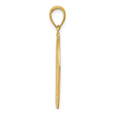 10K Yellow Gold Saint Anthony Oval Medal Pendant – view 3