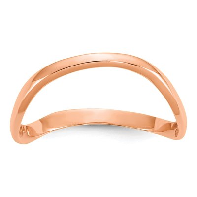 10K Rose Gold Wave Thumb Ring