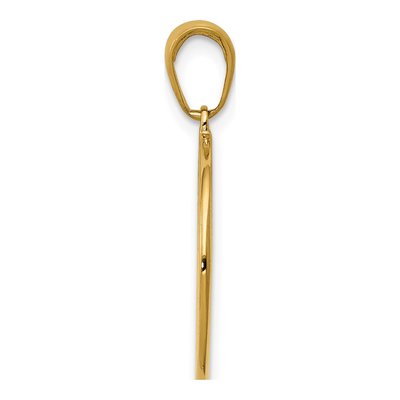 10K Yellow Gold Saint Anthony Round Medal Pendant – view 3