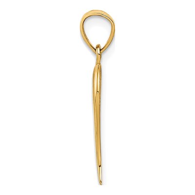 10K Yellow Gold Horn Pendant – view 3