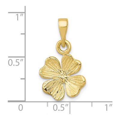 10K Yellow Gold 4-Leaf Clover Pendant – view 4