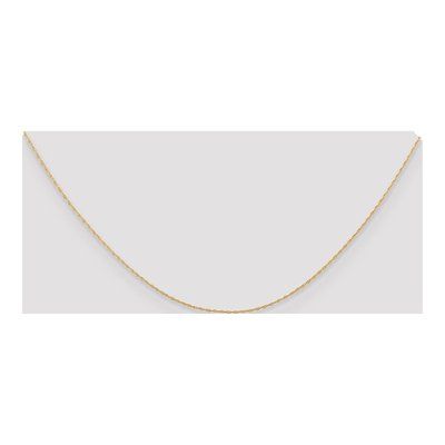 10K Rose Gold 0.5mm Rope Cable Chain – view 4