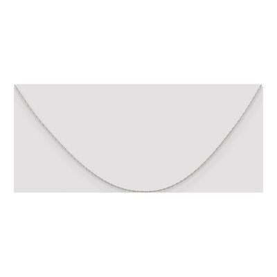 10K White Gold 0.5mm Rope Cable Chain – view 4