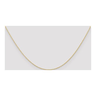 10K Yellow Gold 0.5mm Rope Cable Chain – view 4
