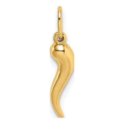 10K Yellow Gold Horn Pendant
