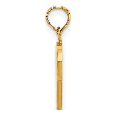 10K Yellow Gold Script Initial P Charm – view 3
