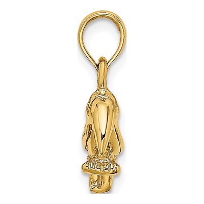 10K Yellow Gold Toucan Bird Charm – view 3