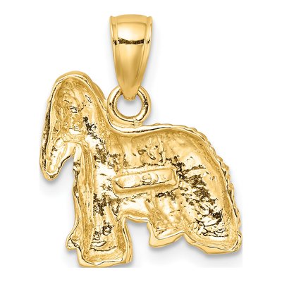 10K Yellow Gold Cocker Spaniel Dog Charm – view 5