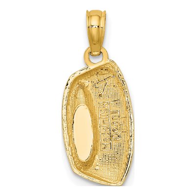10K Yellow Gold Kitty Bowl Pendant – view 5