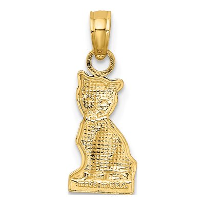 10K Yellow Gold Mini Kitten Charm – view 5